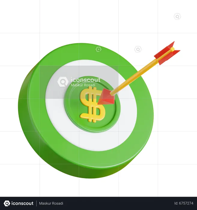 Revenue Target  3D Icon