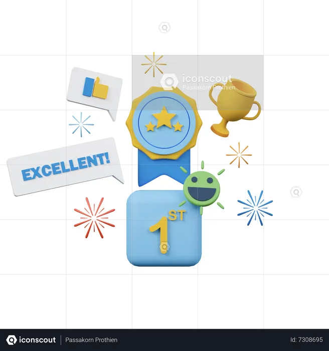 Review Award  3D Icon