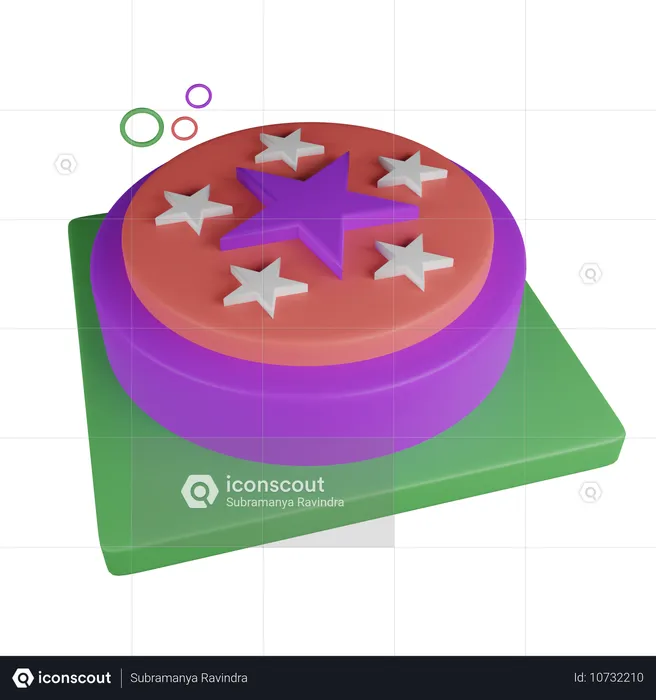 Review button  3D Icon