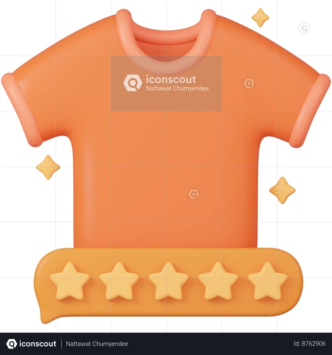 Resenha de camiseta  3D Icon