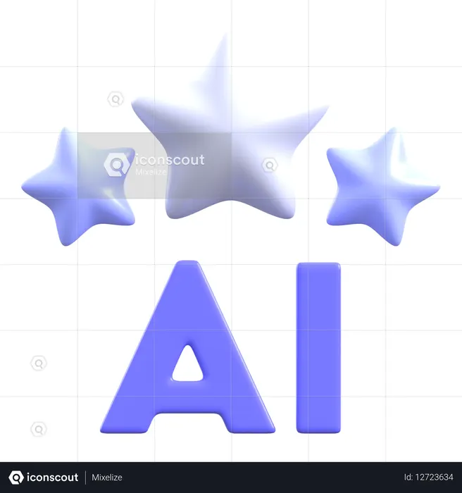 Revisão de IA  3D Icon