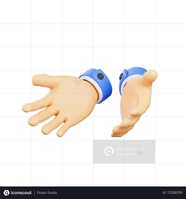 Rezar gesto com a mão  3D Icon