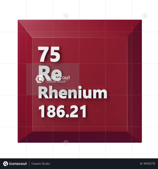 Rhenium  3D Icon