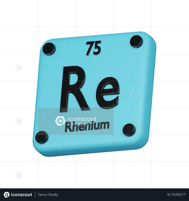 Rhenium  3D Icon