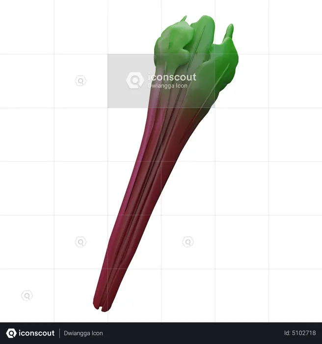 Rhubarb  3D Icon