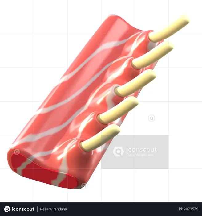 Rib Meat  3D Icon