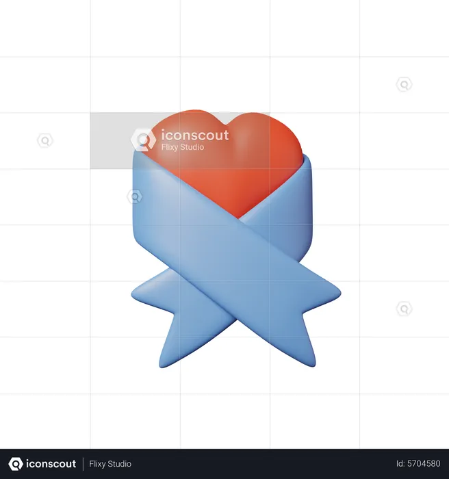 Ribbon  3D Icon