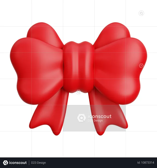 Ribbon Bow  3D Icon