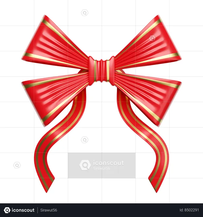 Ribbon Bow  3D Icon