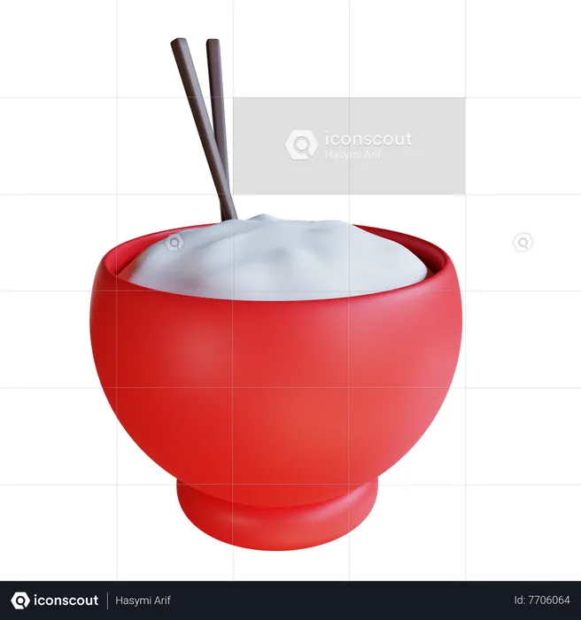 Rice  3D Icon