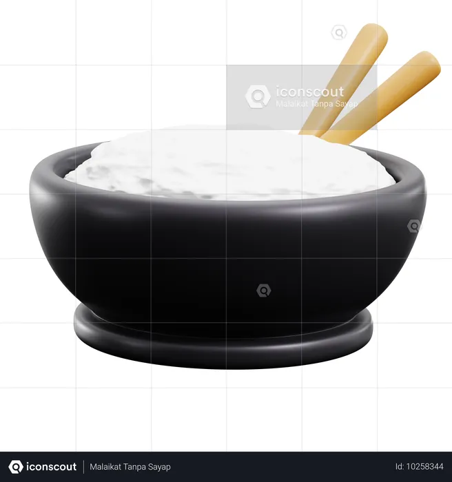 Rice  3D Icon