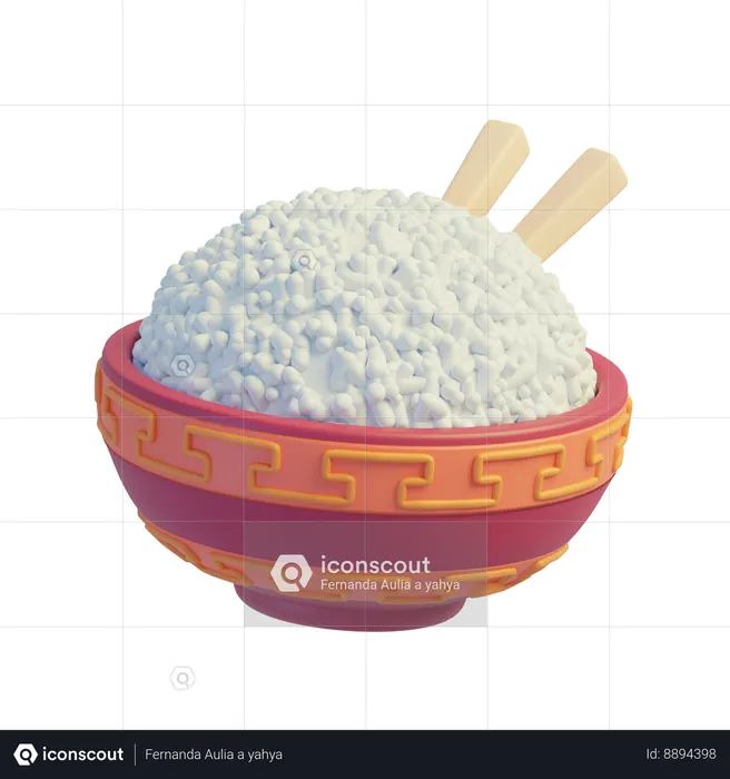 Rice Bowl  3D Icon