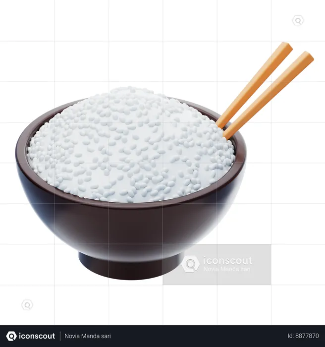 Rice Bowl  3D Icon