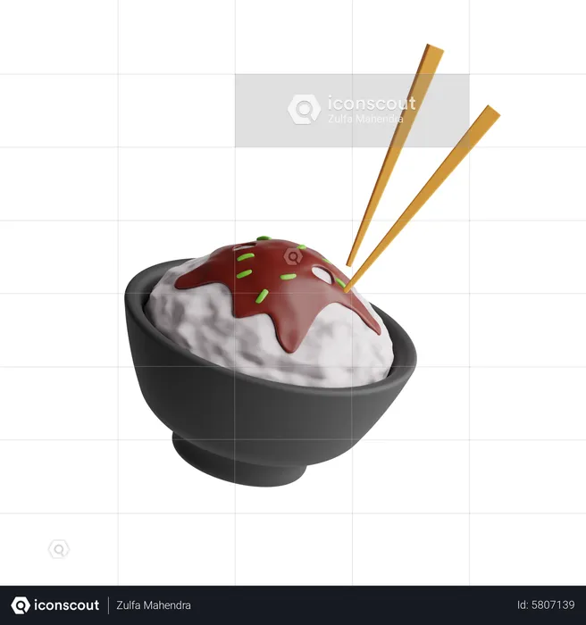 Rice Bowl  3D Icon