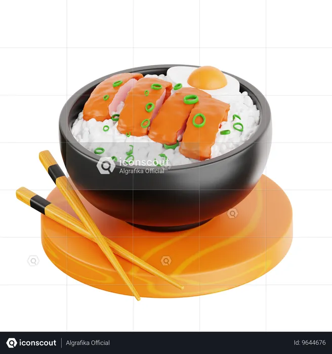 Rice Bowl  3D Icon