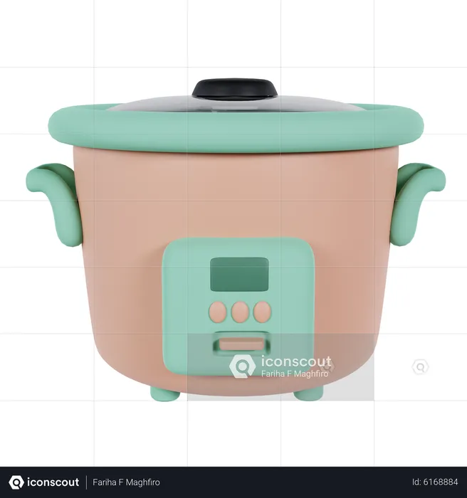 Rice Cooker  3D Icon