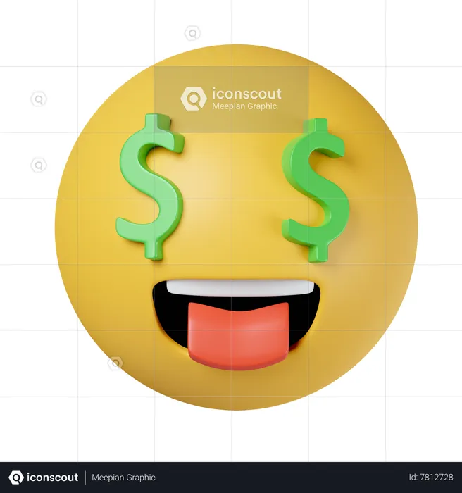 Rich Emoji 3D Icon