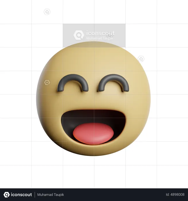 Reír Emoji 3D Icon