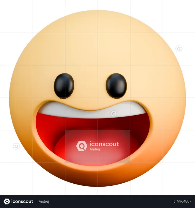 Emoji riendo Emoji 3D Icon