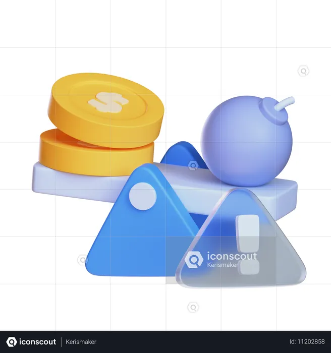 Riesgo  3D Icon