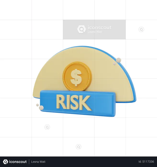 Riesgo de inversión  3D Icon