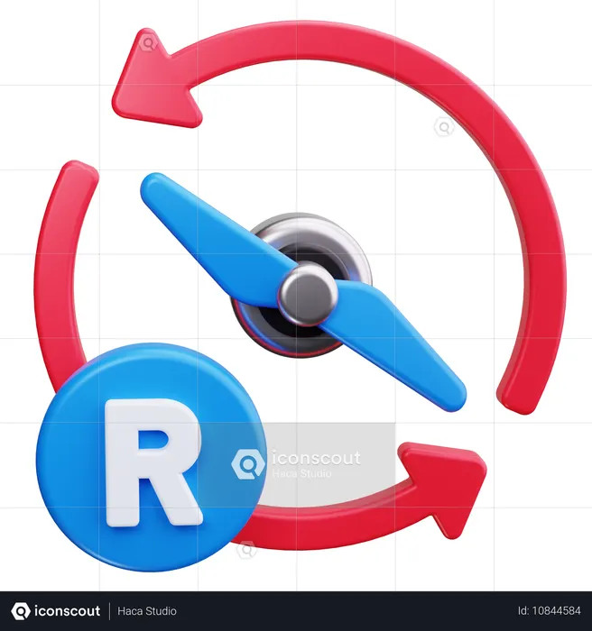 Right  3D Icon