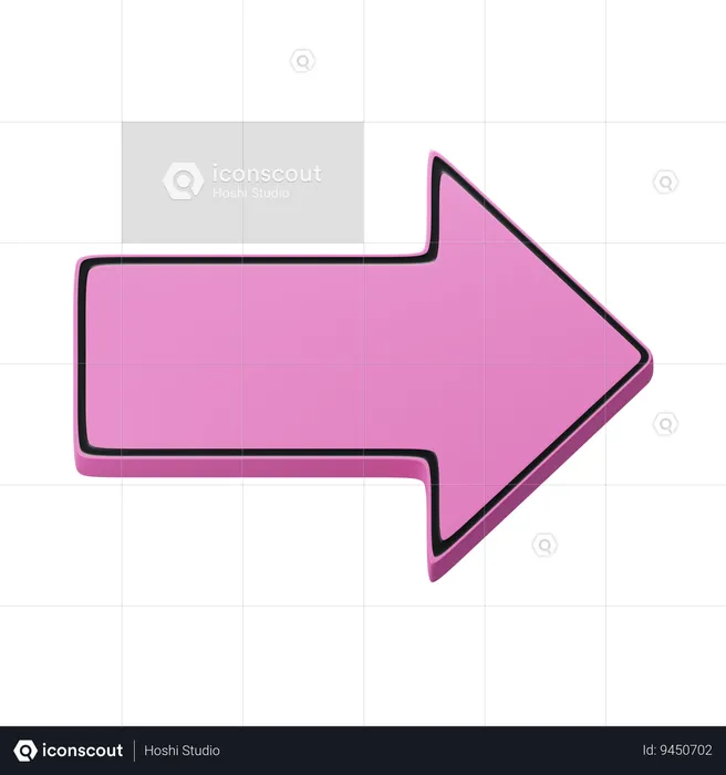 Right arrow  3D Icon