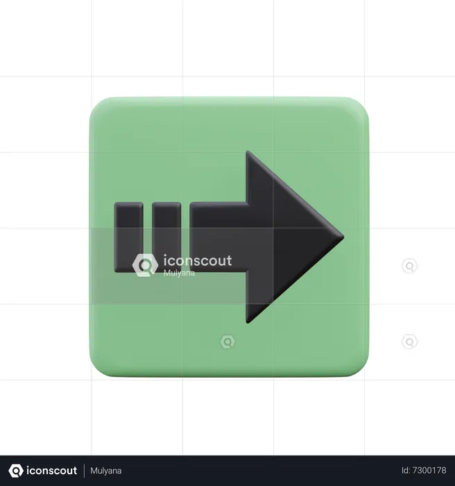 Right Arrow  3D Icon