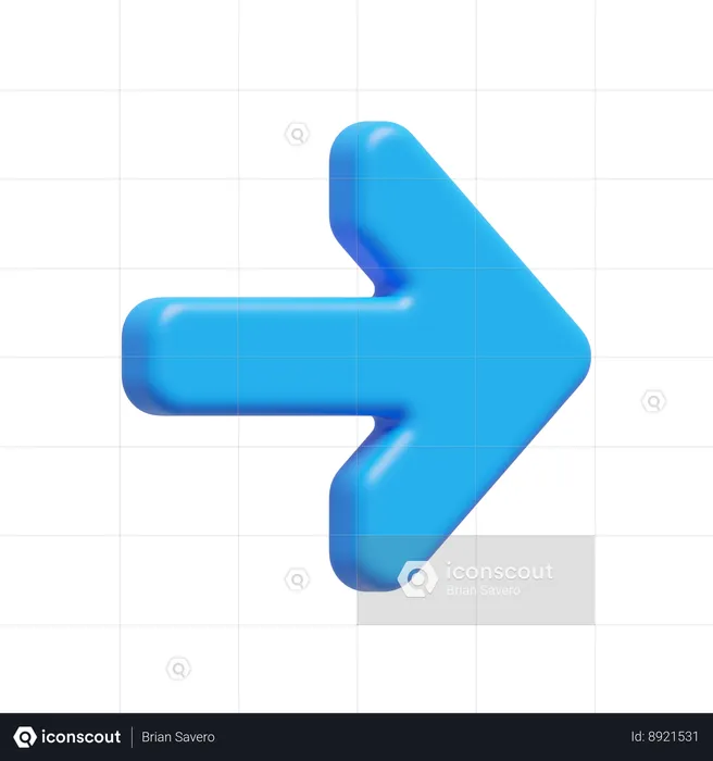 Right Arrow  3D Icon