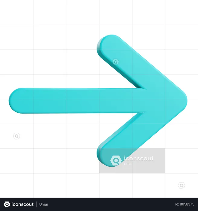 Right Arrow  3D Icon