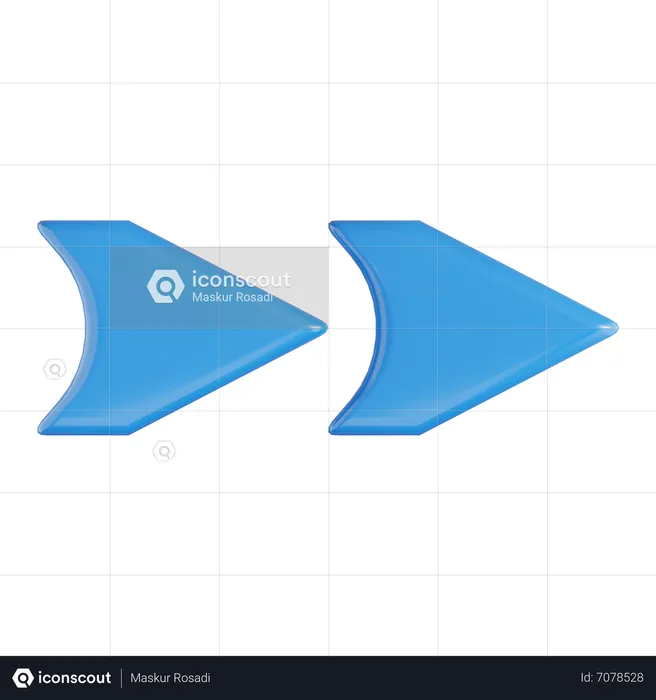 Right Arrow  3D Icon