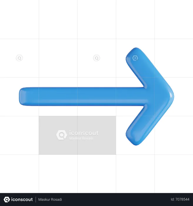 Right Arrow  3D Icon