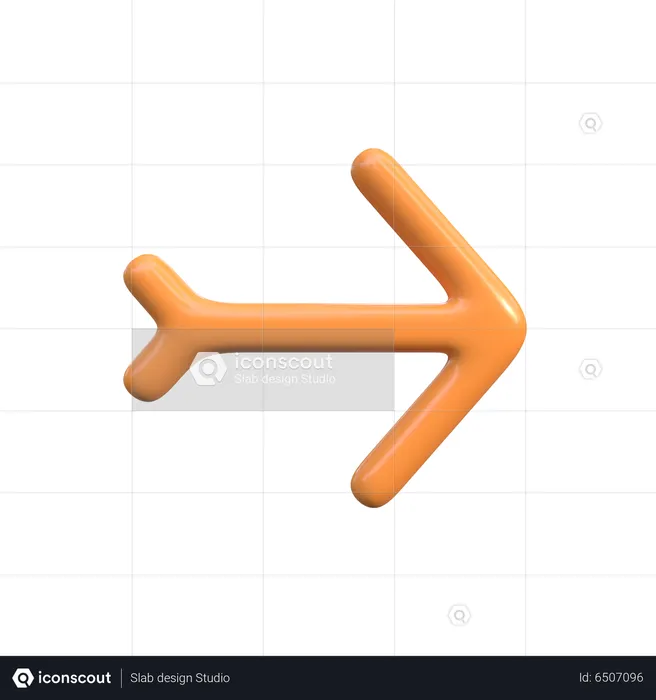 Right Arrow  3D Icon