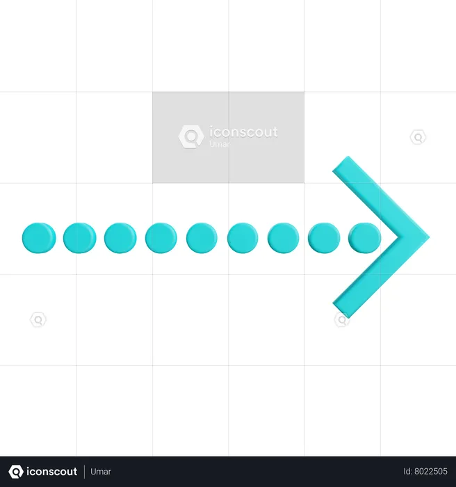 Right Arrow  3D Icon