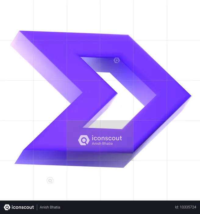 Right Arrow  3D Icon