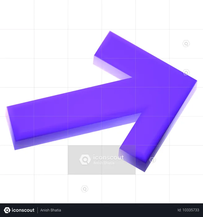 Right Arrow  3D Icon