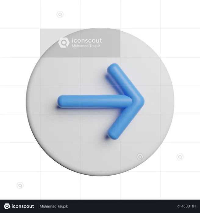 Right Arrow Button 3D Illustration Download In PNG, OBJ Or, 59% OFF