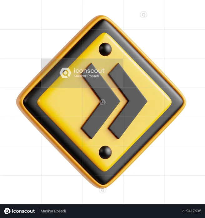 Right Direction  3D Icon