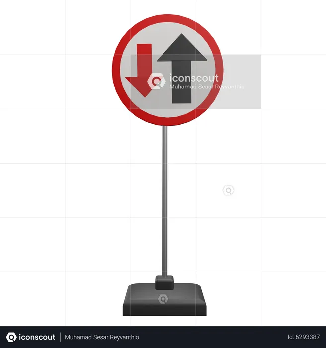 Right Go Sign  3D Icon