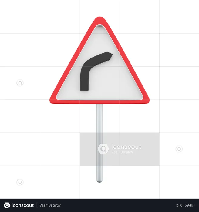 Right Hand Forward Sign  3D Icon