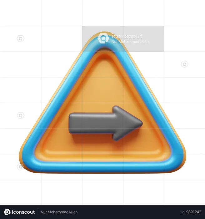 Right Way  3D Icon