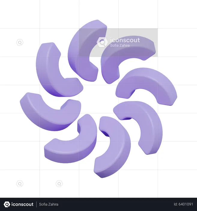 Ring Abstract Shape  3D Icon