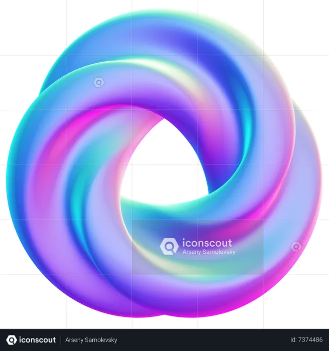 Ring Abstract Shape  3D Icon