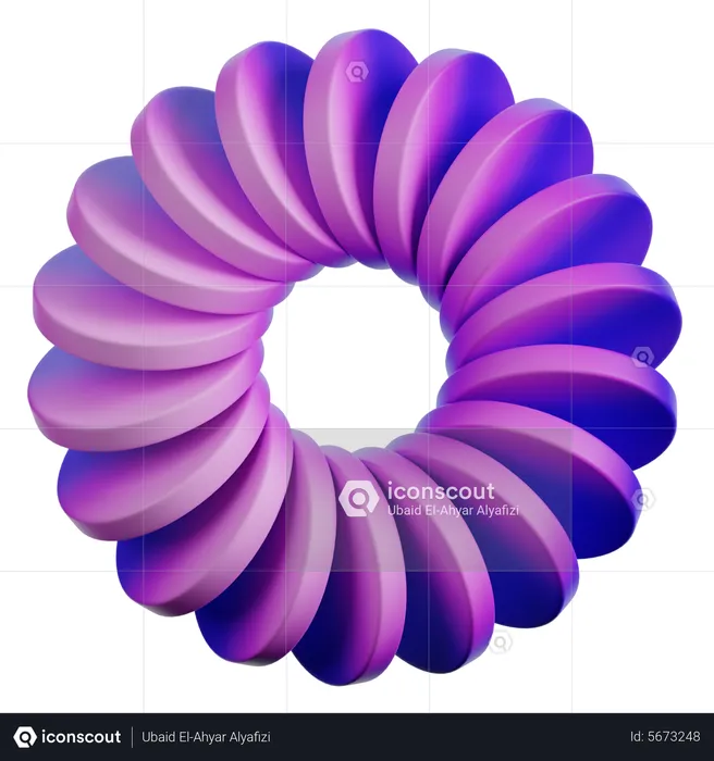 Ring Abstract Shape  3D Icon