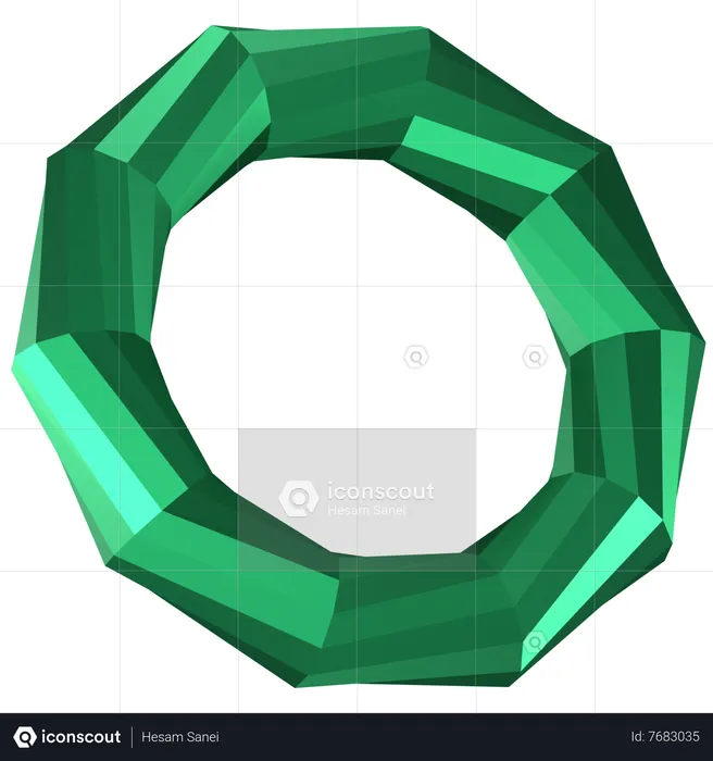 Ring Abstract Shape  3D Icon