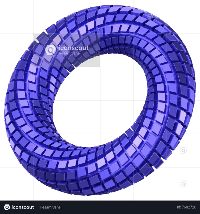 Ring Abstract Shape  3D Icon