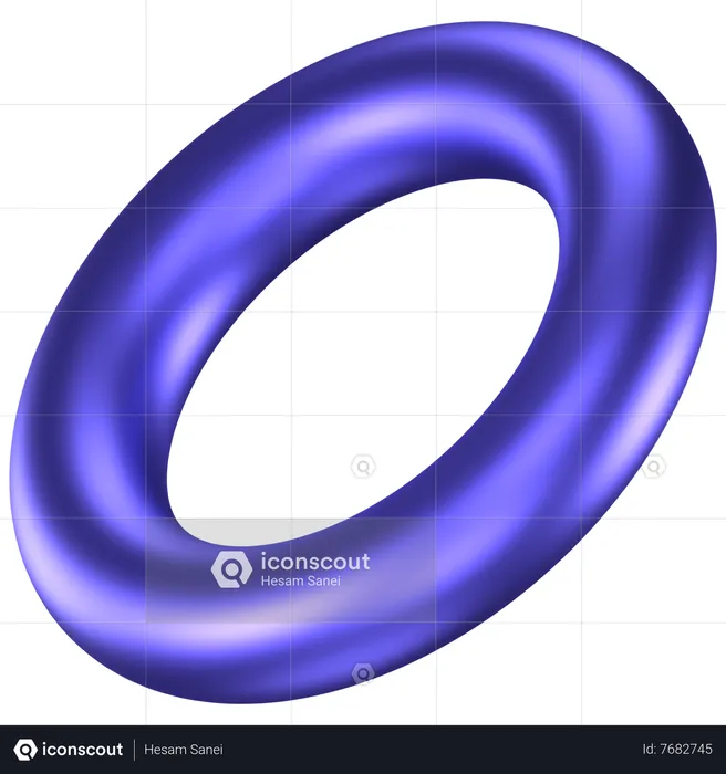 Ring Abstract Shape  3D Icon