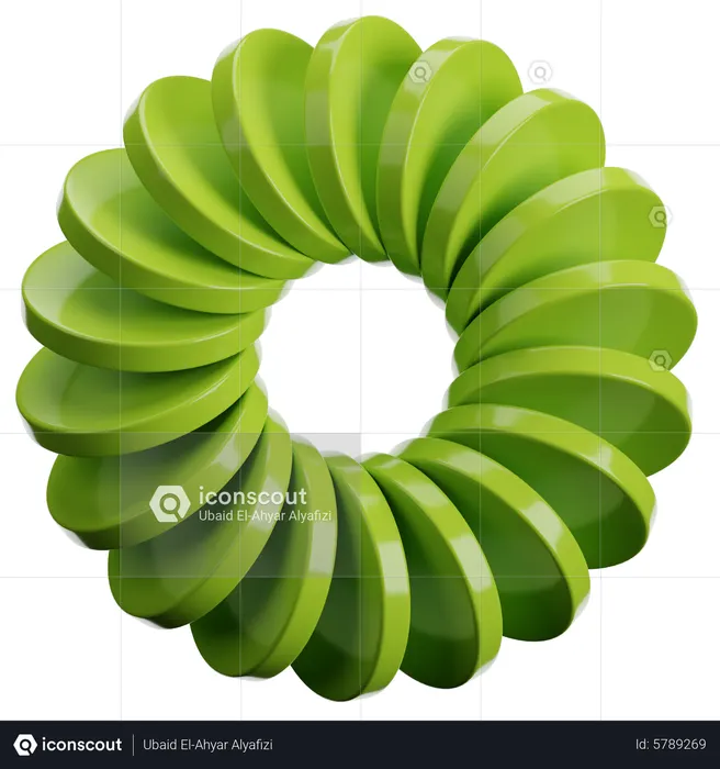 Ring Abstract Shape  3D Icon