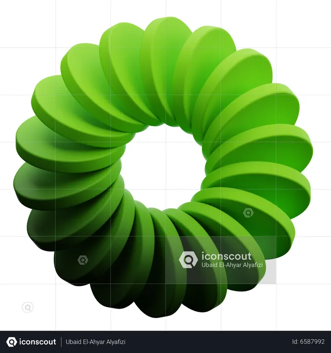 Ring Abstract Shape  3D Icon