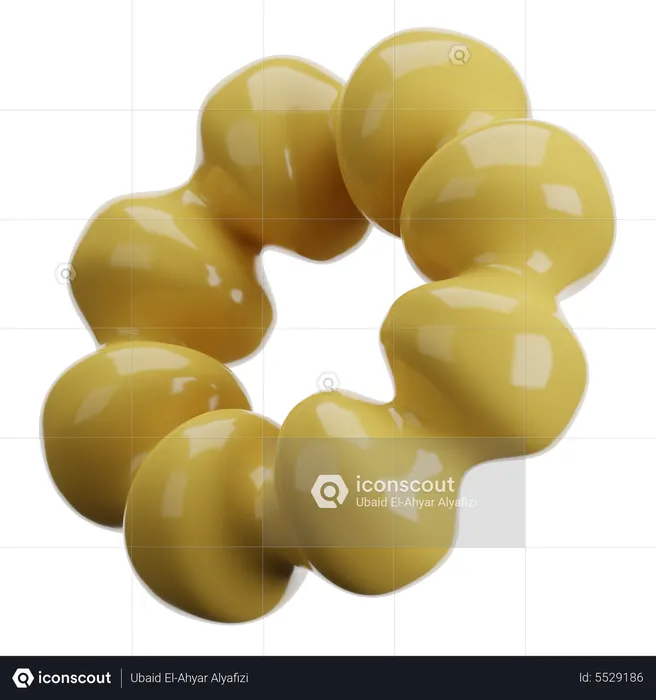 Ring abstrakte Form  3D Icon